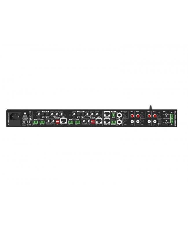 Intusonic HMA72 2-zone Audio Router Installation Mixers