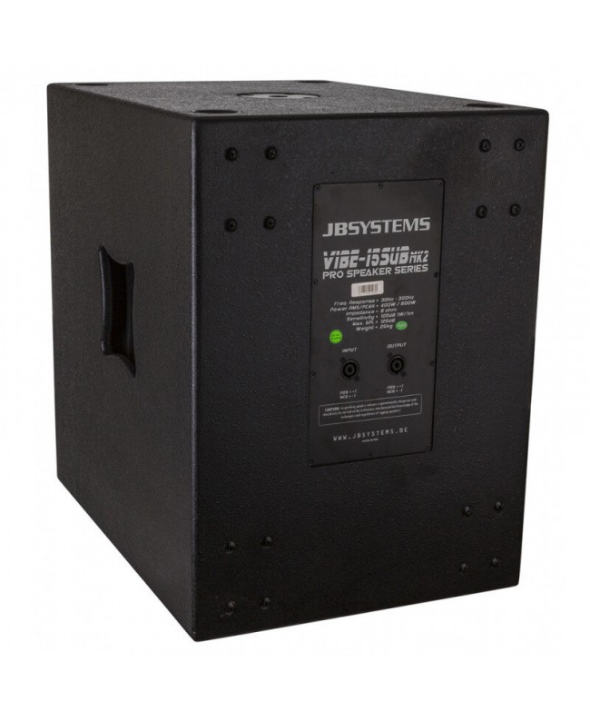 JB Systems VIBE15-SUB Mk2 Passive Subwoofers