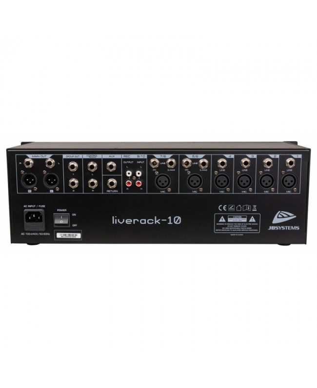 JB Systems LIVERACK-10 Mixer da installazione