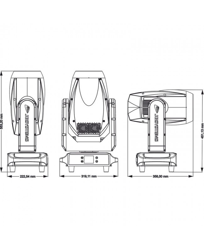 JB Systems RIVAL SPOT Teste mobili Spot