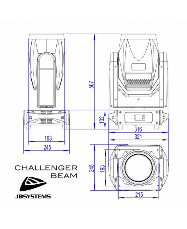 JB Systems CHALLENGER BEAM Movinglights Beam
