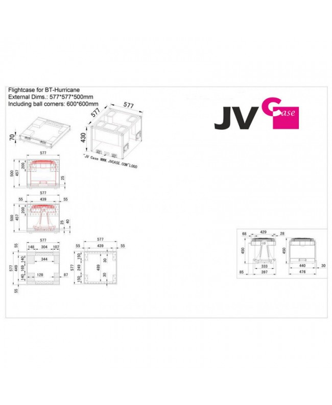 JB Systems CASE B03277 Costruzione Flightcase