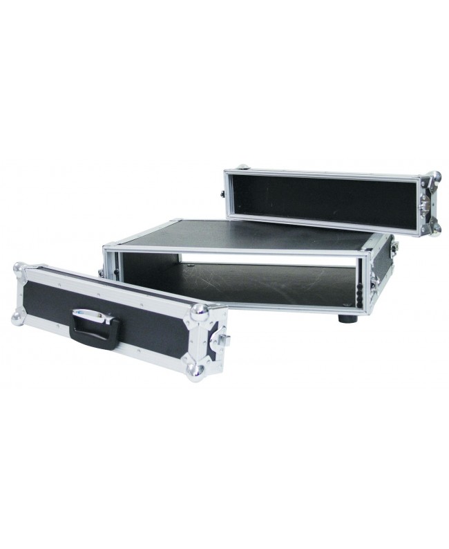 ROADINGER Effect Rack CO DD, 2U, 40cm deep, black | B-Stock Second Chance