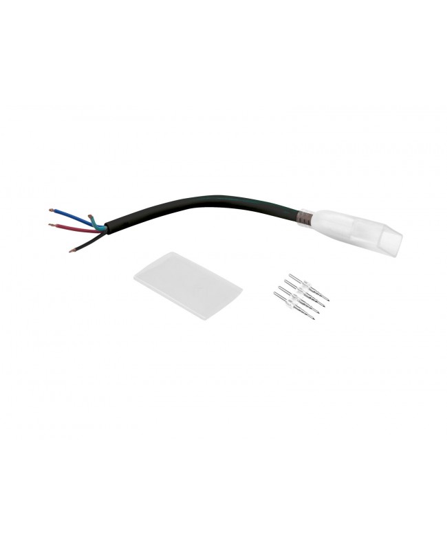 Eurolite LED Neon Flex 230V Slim RGB Anschlusskabel mit offenen Enden LED-Formen