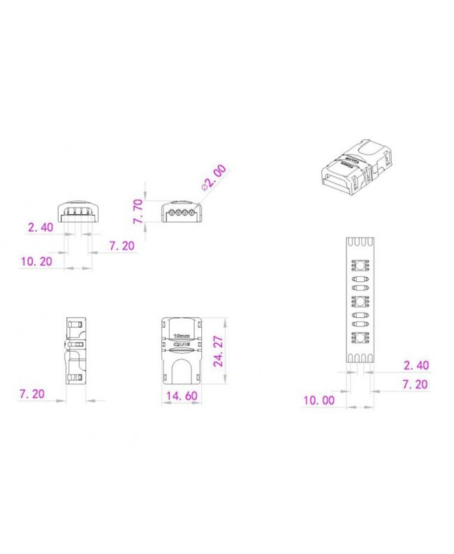 Eurolite LED Strip Flexible Connector 4-pin 10mm Accessories for strips & tube lights
