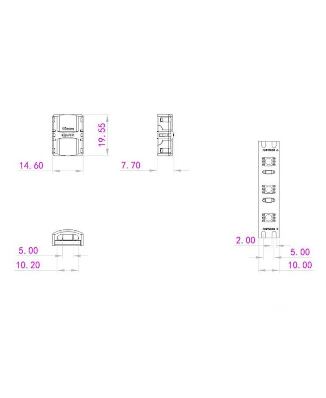 Eurolite LED Strip Verbinder 2Pin 10mm Zubehör für Strips & Tube lights
