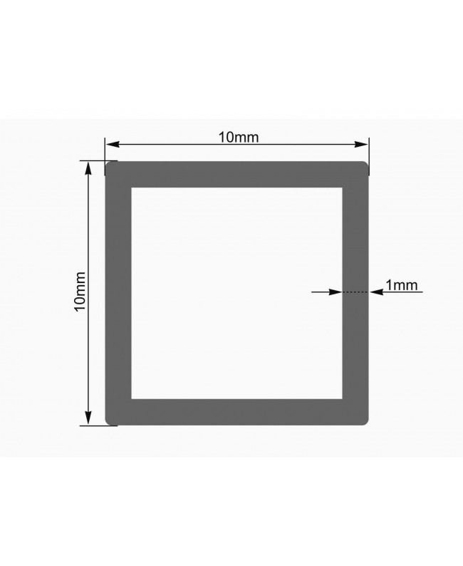 Eurolite Leer-Rohr 10x10mm milchig 2m Strip Trafos & Controller