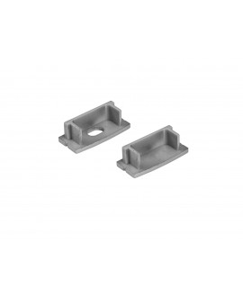 Eurolite End Caps for U-profile 20mm silver Strip transformators & controllers
