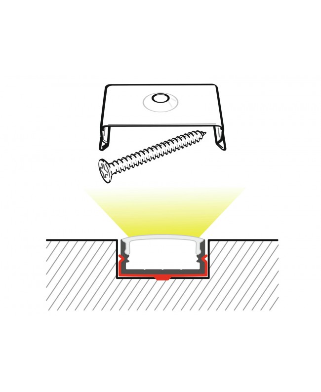 Eurolite Mounting Bracket for U-profile 20mm Metal LED Driver