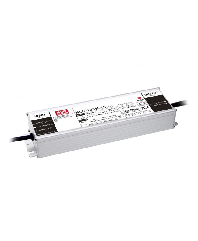Meanwell LED Power Supply 156W / 12V IP67 HLG-185H-12 Strip transformators & controllers