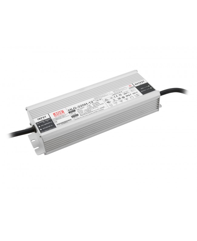 Meanwell LED Power Supply 264W / 12V IP67 HLG-320H-12 Strip transformators & controllers