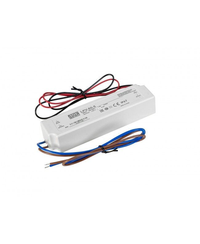 Meanwell Power Supply 40W / 5V IP67 LPV-60-5 Strip transformators & controllers
