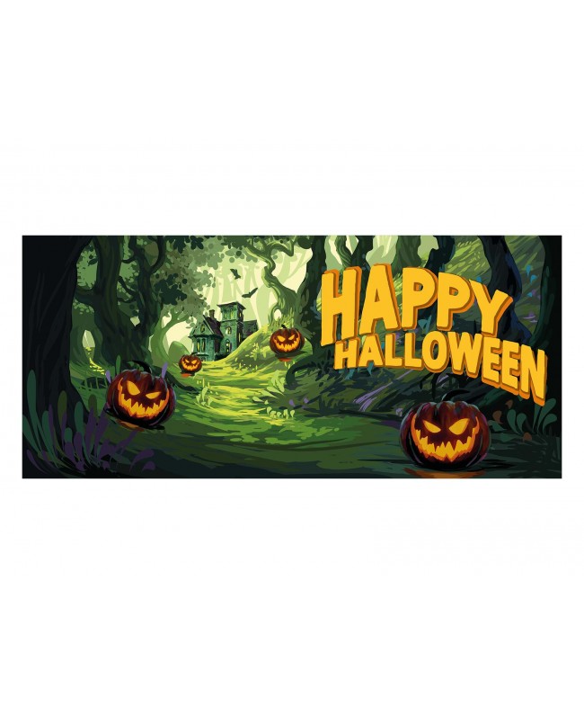 Europalms Halloween Banner, Haunted Forest, 400x180cm Articoli stagionali