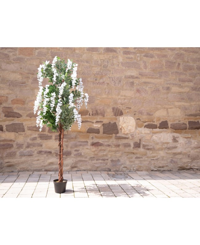 Europalms Wisteria, artificial plant, white, 180cm Flowers & Plants