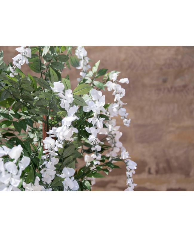 Europalms Wisteria, artificial plant, white, 180cm Flowers & Plants