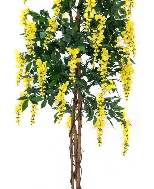 Europalms Wisteria, artificial plant, yellow, 150cm Flowers & Plants