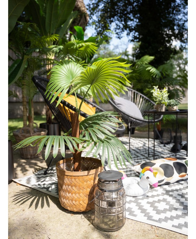 Europalms Fan Palm, artificial plant, 88cm Flowers & Plants