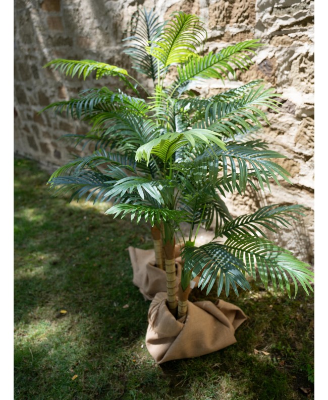 Europalms Areca Palme, 2-stämmig, Kunstpflanze, 120cm Blumen & Pflanzen