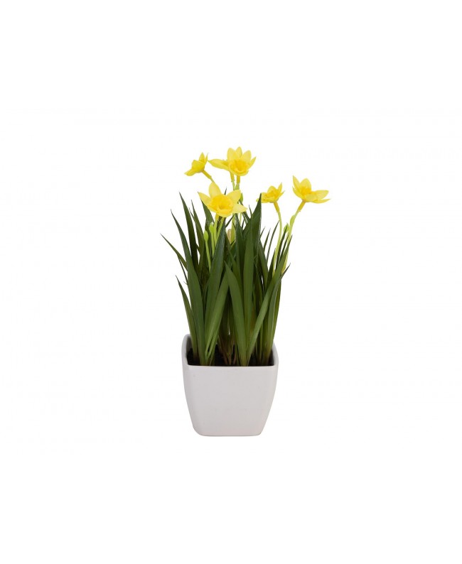 Europalms Narzisse, Kunstpflanze, 23cm Blumen & Pflanzen