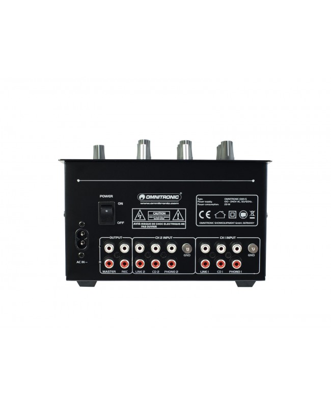 Omnitronic PM-222 2-Kanal-DJ-Mixer