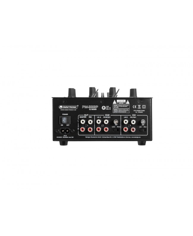 Omnitronic Mixer DJ a 2 canali con lettore PM-222P