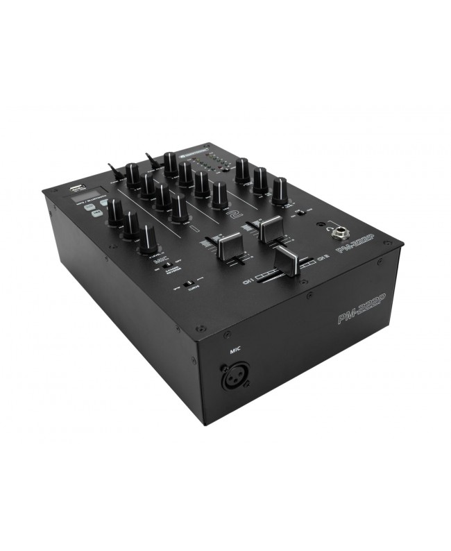 Omnitronic PM-222P 2-Kanal-DJ-Mixer mit Player