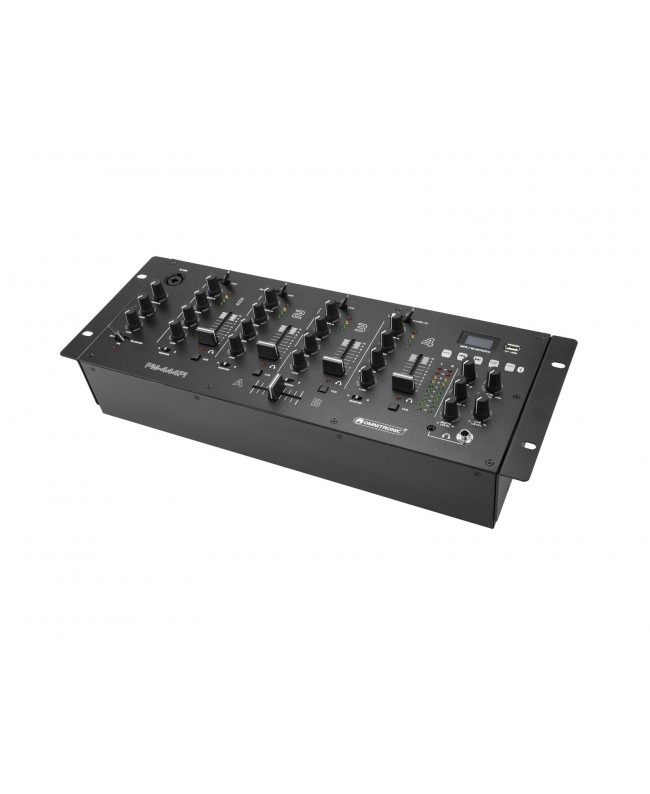 Omnitronic PM-444Pi 4-Kanal-DJ-Mixer mit Player and USB-Interface