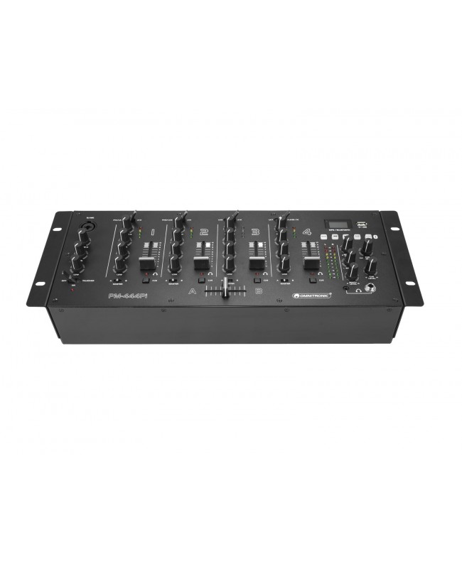 Omnitronic PM-444Pi 4-channel DJ Mixer with Player and USB Interface