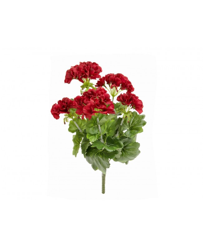 Europalms Geranio artificiale, rosso, 42 cm Fiori & piante