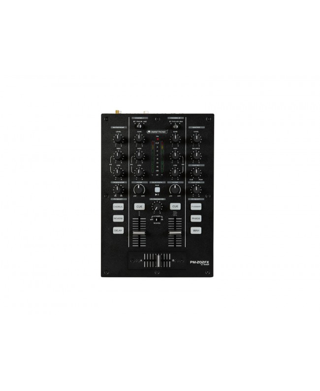Omnitronic PM-202FX 2-Channel DJ Mixer with Filter, FX and Bluetooth