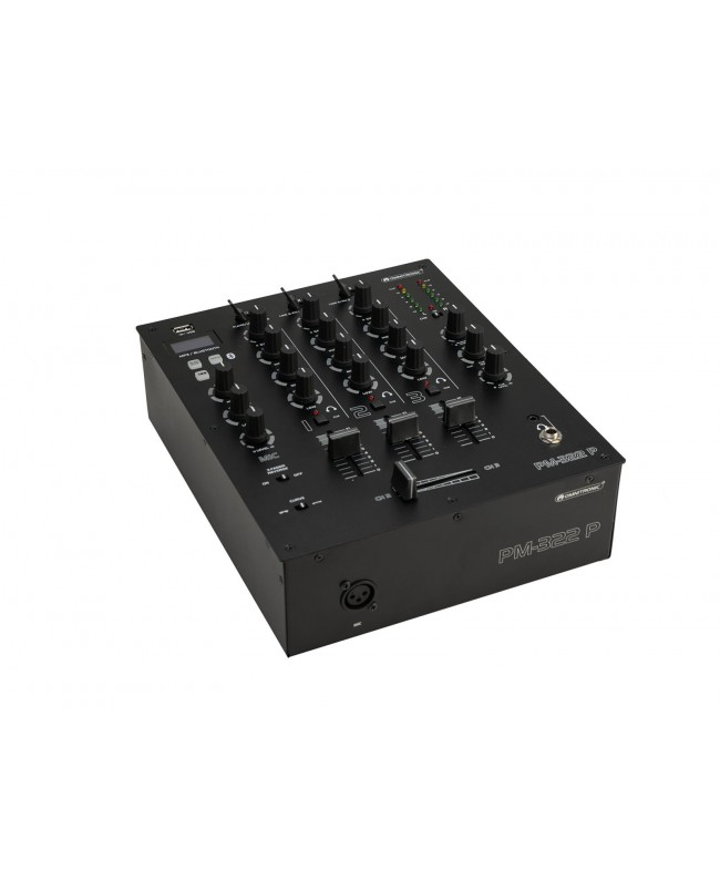 Omnitronic PM-322P 3-Kanal-DJ-Mixer mit Bluetooth und USB-Player