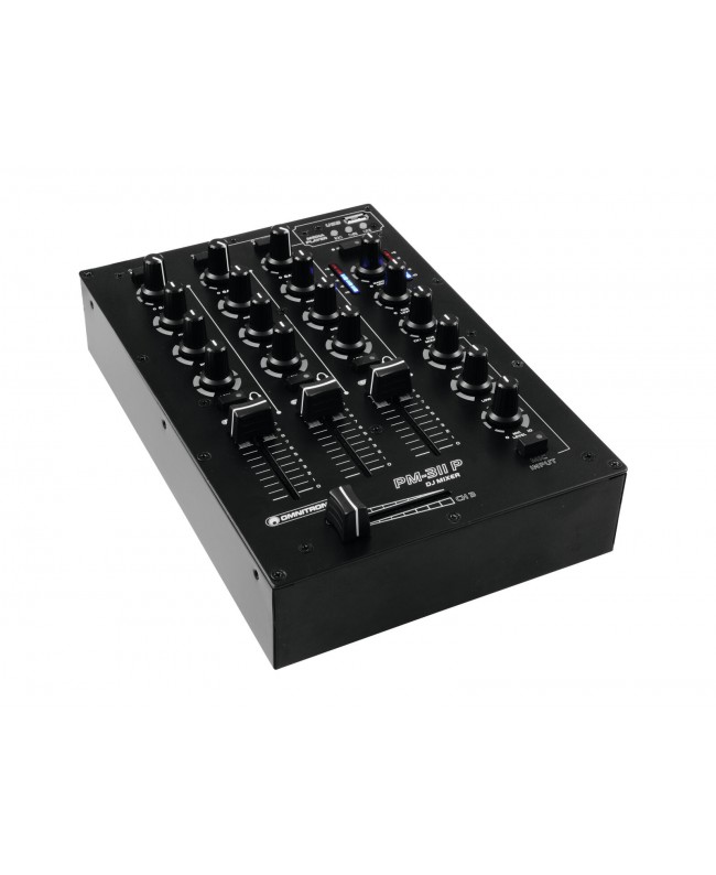 Omnitronic Mixer DJ PM-311P con lettore