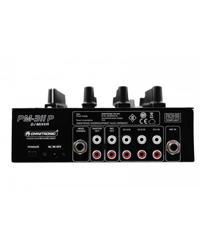 Omnitronic PM-311P DJ Mixer with Player