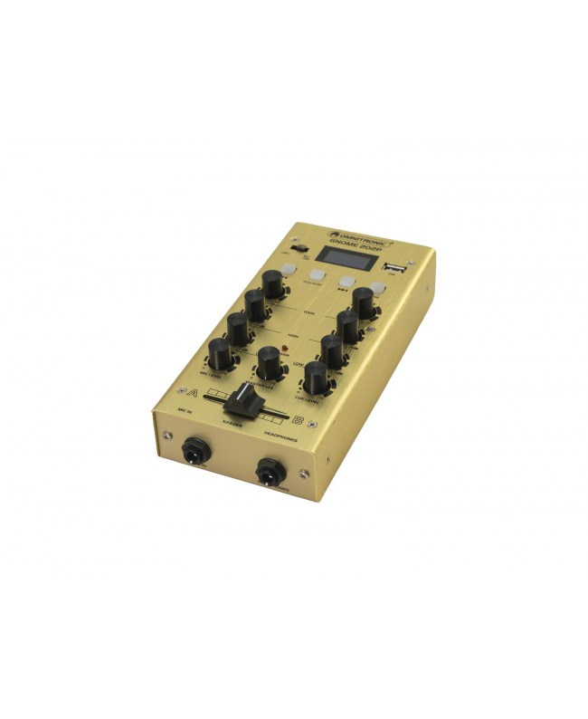 Omnitronic Mini Mixer GNOME-202P oro Mixer per DJ