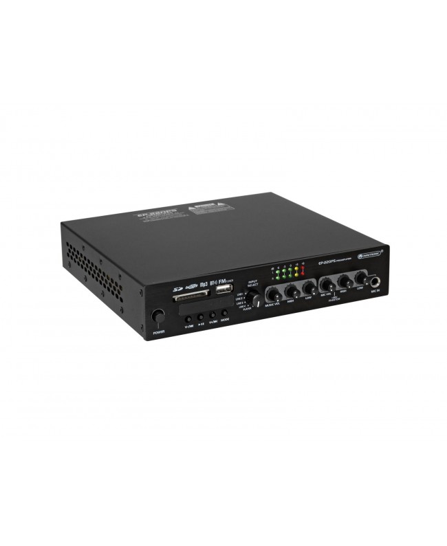 Omnitronic EP-220PS Vorverstärker mit MP3-Player, Bluetooth und FM-Radio 9,5 Zoll Startseite