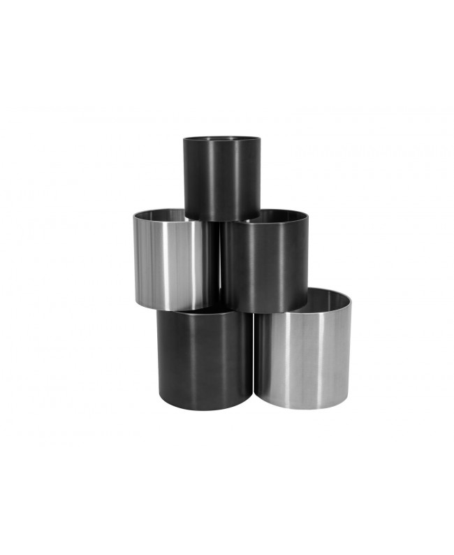 Europalms STEELECHT-40 Nova, stainless steel pot, anthracite, Ø40cm Flowers & Plants