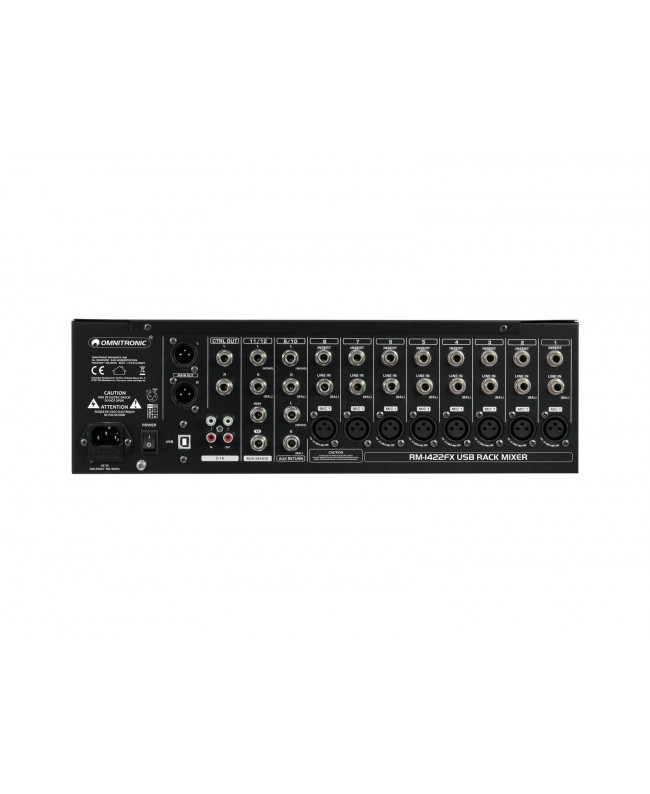 Omnitronic Mixer rack RM-1422FX USB Home
