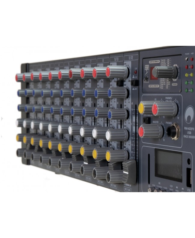 Omnitronic Mixer rack RM-1422FX USB Home