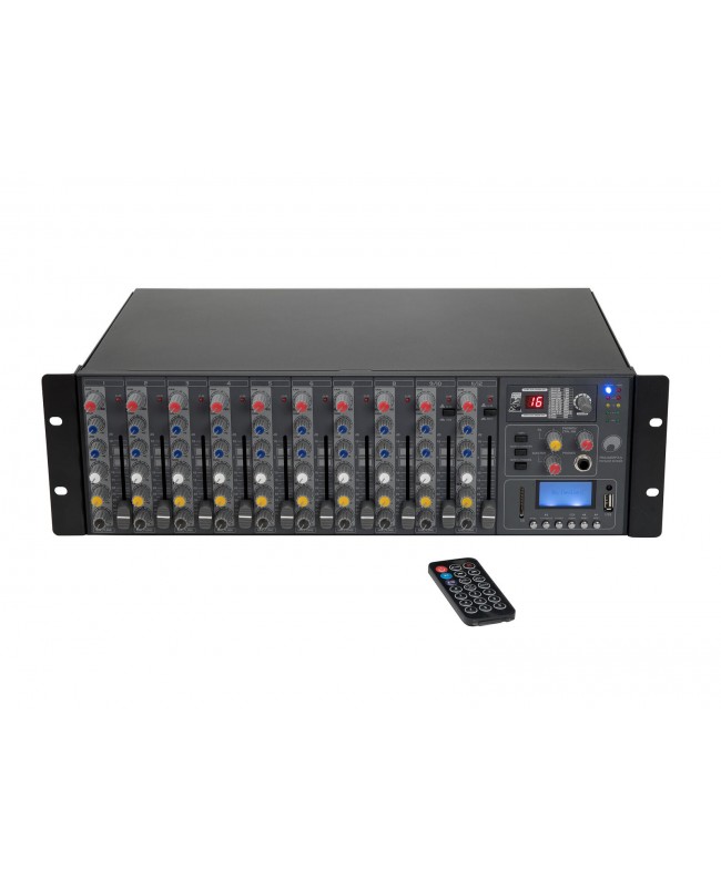Omnitronic Mixer di potenza a rack RM-1422FXA USB
