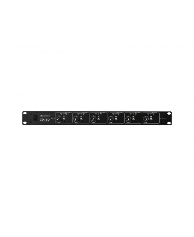 Omnitronic Distributore di zona ZD-160B Mixer da installazione