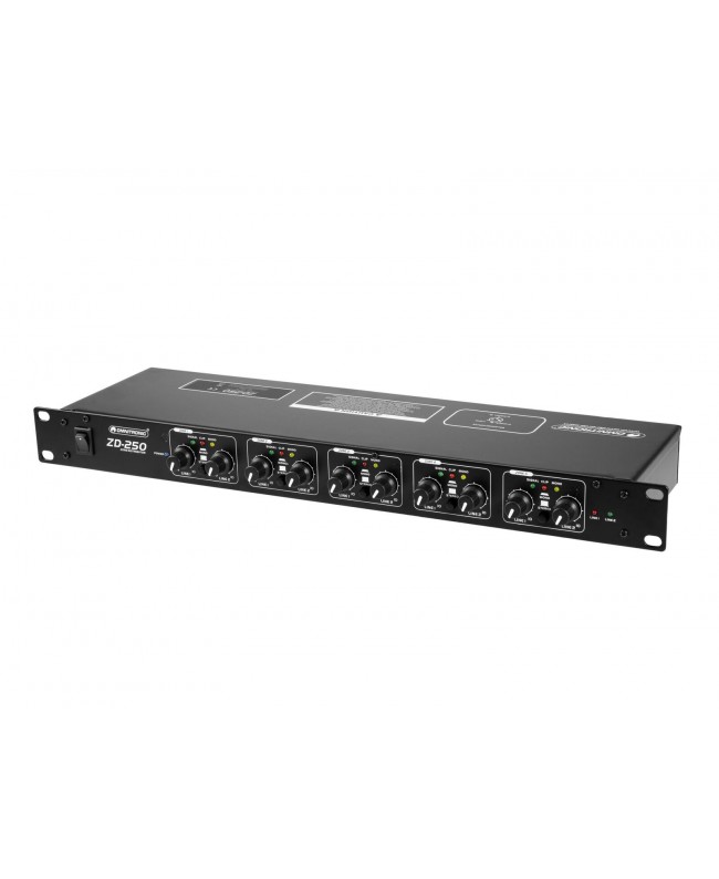 Omnitronic Distributore di zona ZD-250B Mixer da installazione