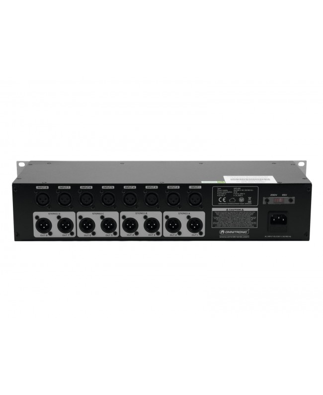 Omnitronic MZD-88 Matrix Zone Distributor Installation Mixers