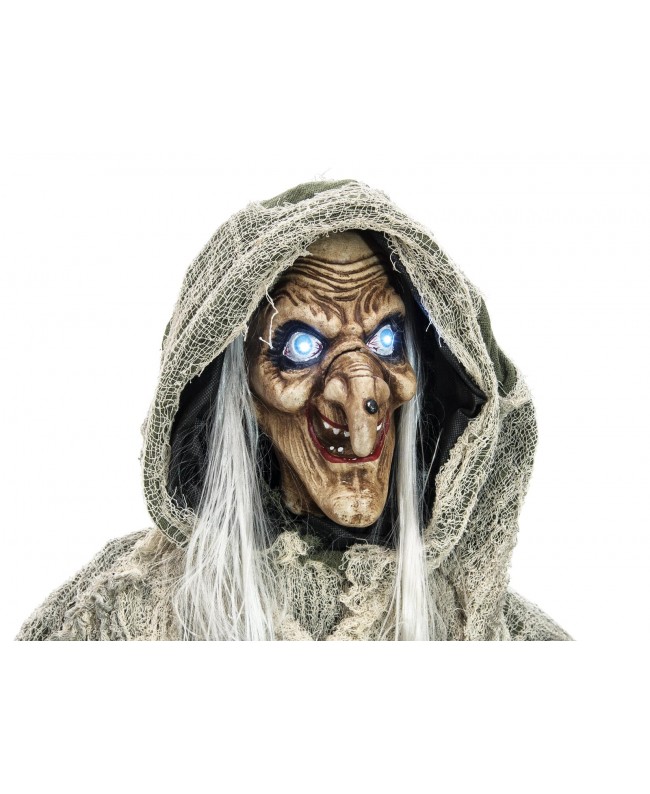 Europalms Halloween Hexe, grün, 145x70x66cm Saisonartikel