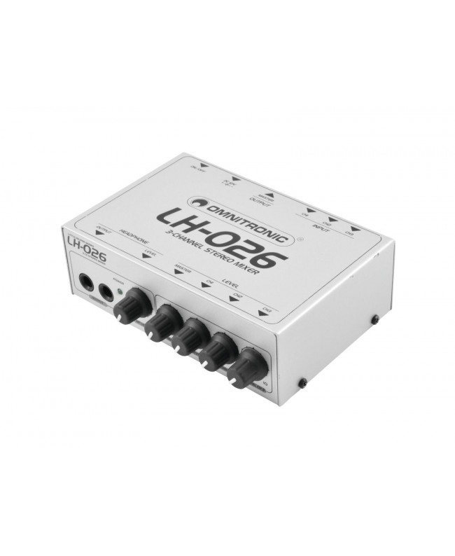 Omnitronic LH-026 3-Kanal-Stereo-Mixer