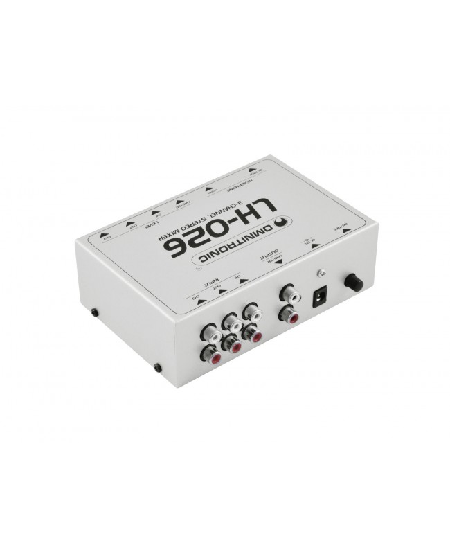 Omnitronic Mixer stereo a 3 canali LH-026