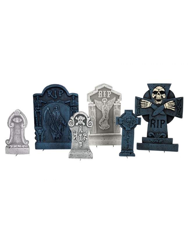 Europalms Halloween Tombstone Set Cemetary Seasonal Items