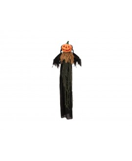 Europalms Halloween Figur Kürbiskopf, animiert 115cm Saisonartikel