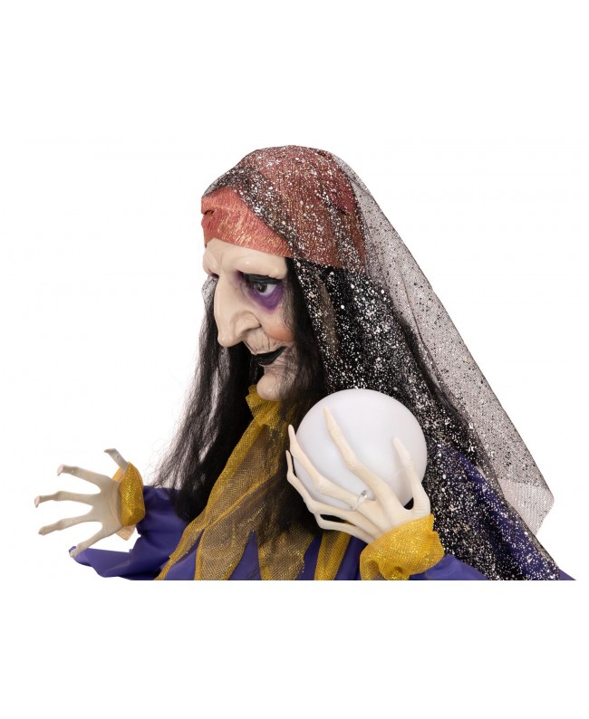Europalms Halloween Figure Fortune Teller, animated 50cm Articoli stagionali