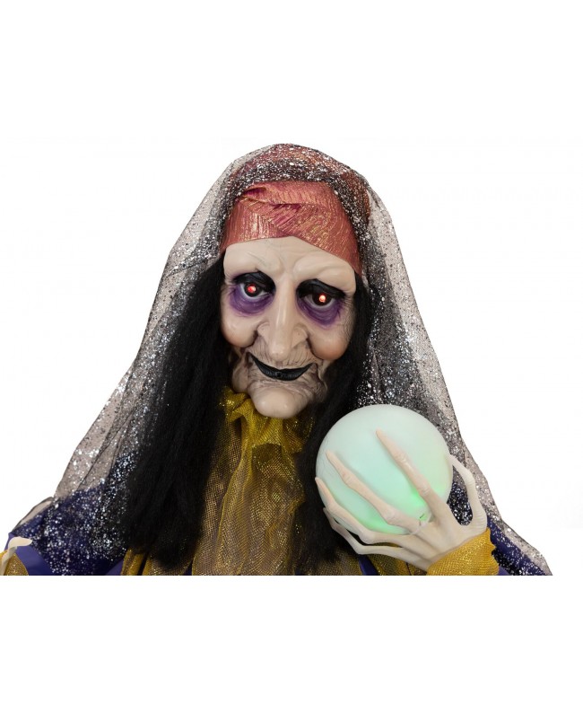 Europalms Halloween Figure Fortune Teller, animated 50cm Seasonal Items