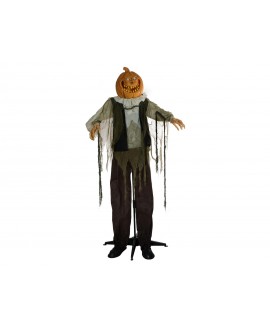 Europalms Halloween Figure Pumpkin Man, animated, 170cm Articoli stagionali